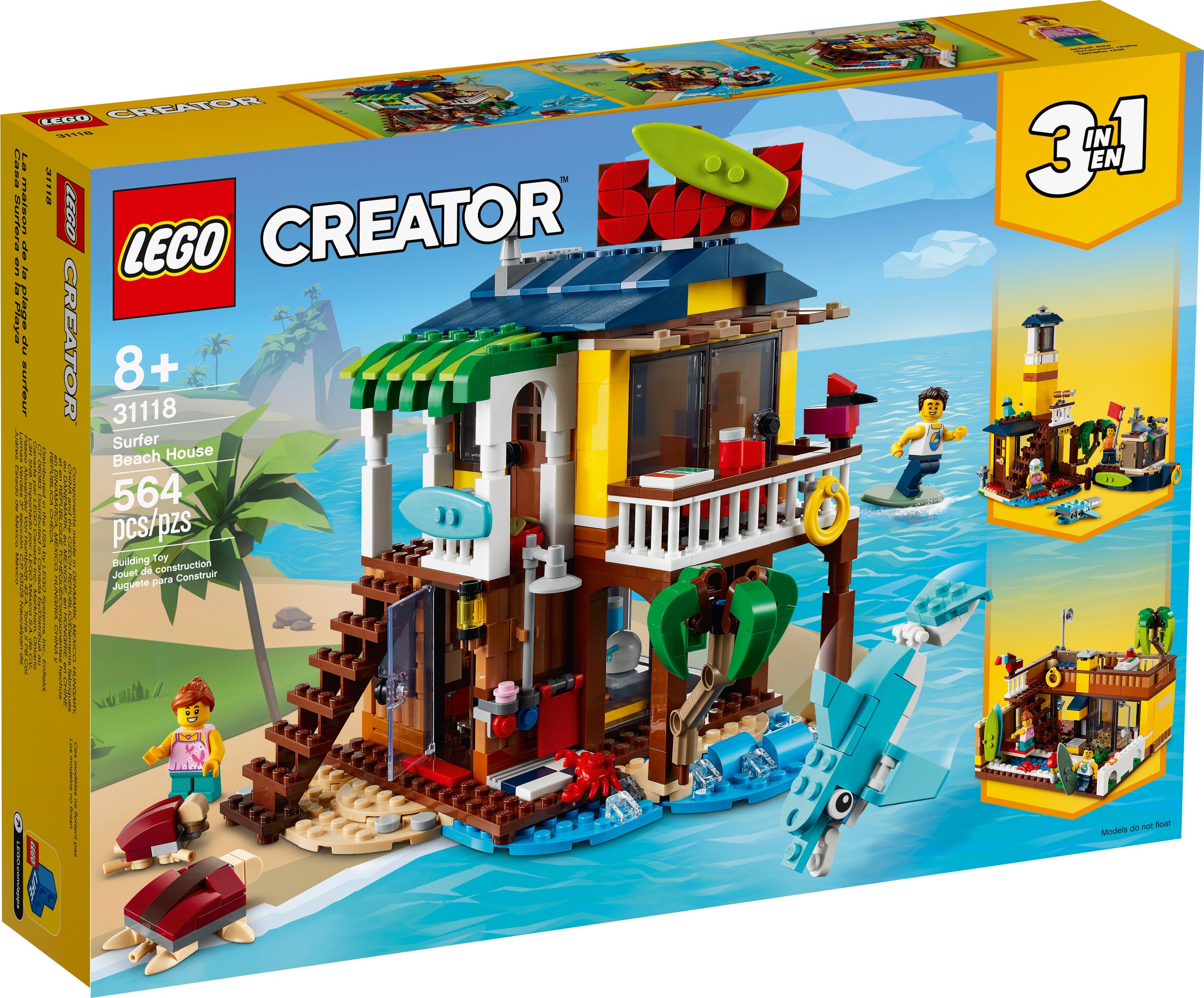 Surfer Beach House 31118 LEGO Creator Buy online Harold s Harold s Toy Store Ltd Church Stretton Shropshire